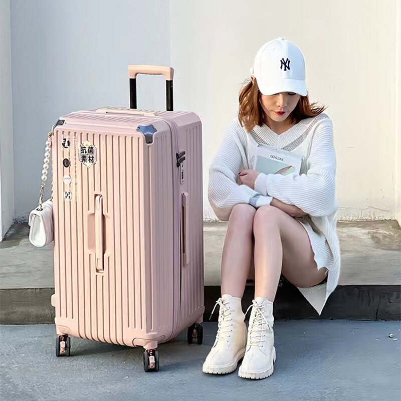 Koffer ultraleichte Trolley-Tasche mit großer Kapazität 28-Zoll-Koffer Reisegepäck Damen und langlebiges Passwort