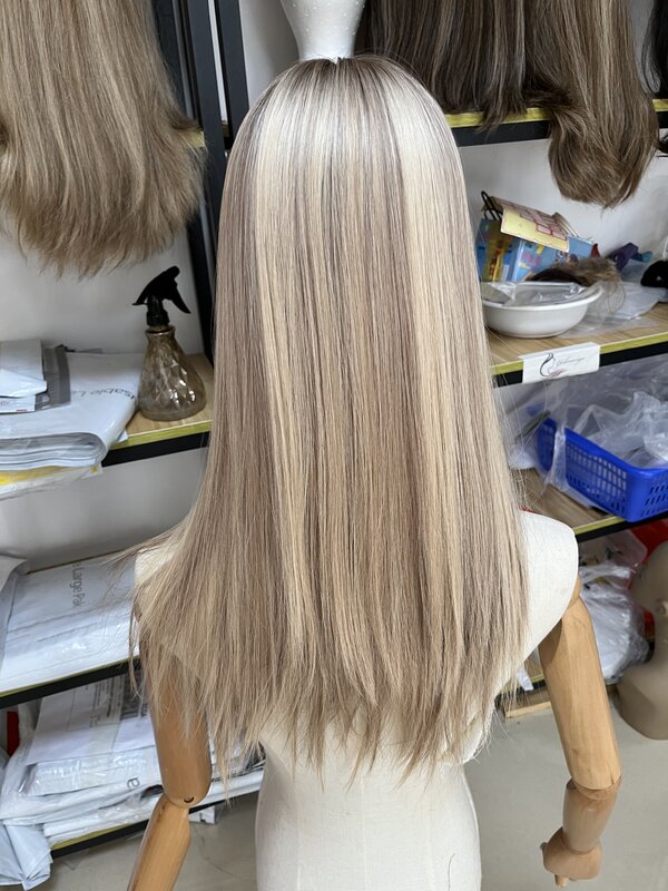 Blonde Light Hair Silk Topper para Women, Jewish Hair Peice, Gorgeous, New Arrival