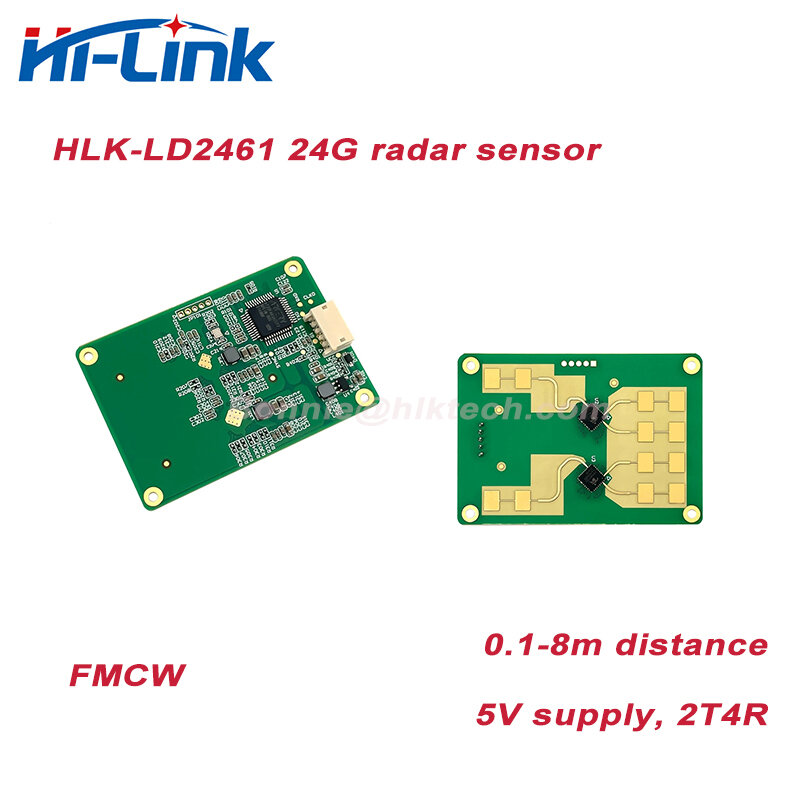 Pengiriman gratis LD2461 Sensor pelacak manusia rumah pintar modul deteksi gerak HLK-LD2461