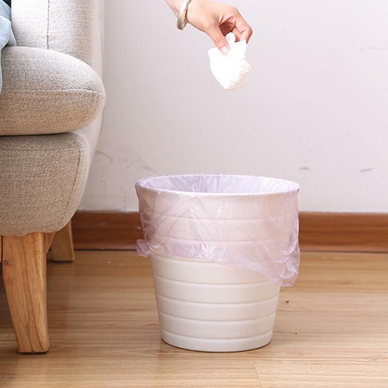 Lightweight 5 Rolls Good Vibrant Colored Waste Garbage Pouch PE Waste Bag Ultra-thick   for Home