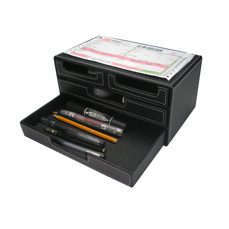 Büro Zubehör Schreibwaren Schreibtisch Organizer 3 Schicht 4 Schubladen Datei Halter Papier Schrank Dokument Rack Tray Lagerung Box