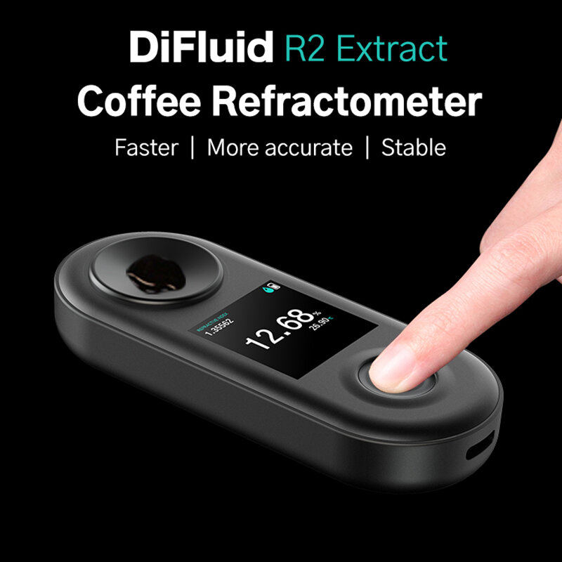 Рефрактометр DiFluid R2, высокоточный цифровой TDS измеритель концентрации кофе, водонепроницаемый IP67 детектор концентрации
