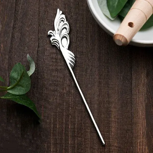 Metal Anime Maomao Same Style Silvery Premium Hair Pin Exclusive Design Styling Tools Aesthetic Accessories Daily Wear Usage