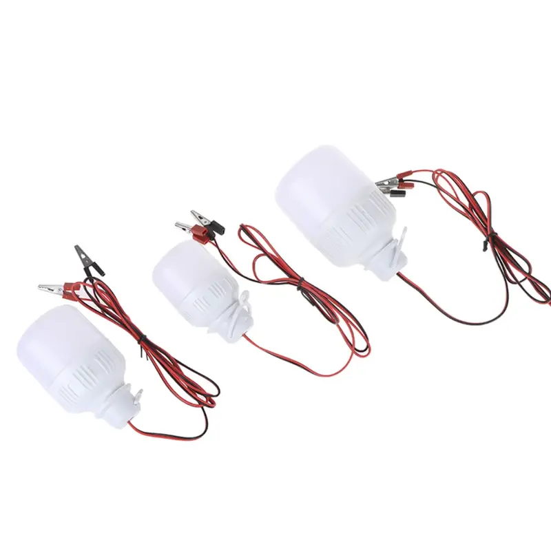 Lâmpada portátil de lâmpada LED, Ampola, Branco frio, Lâmpada de iluminação de emergência, 12V-85V, 5W, 9W, 15W, 1Pc