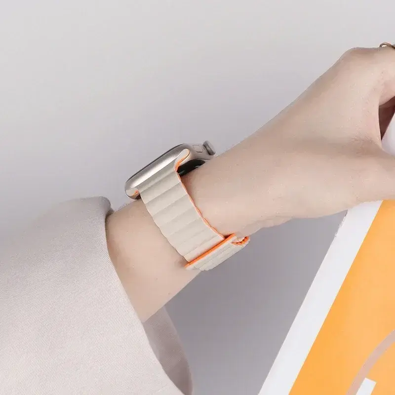 Correa magnética para Apple Watch, pulsera deportiva de silicona de 45mm, 38mm, 49mm, 40mm, 42mm, 41mm, serie iWatch ultra 9, 6, 5, 7, 8, se, 44mm