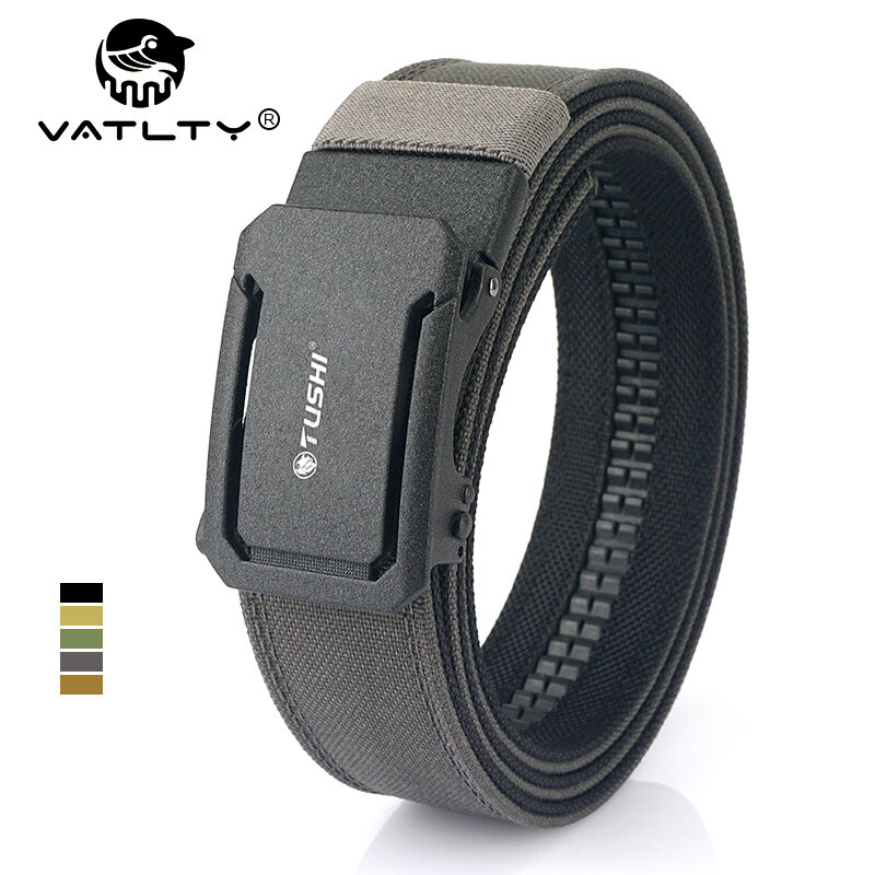 VATLTY nuova cintura militare per uomo robusto Nylon metallo fibbia automatica cintura di servizio della polizia cintura tattica esterna accessori IPSC