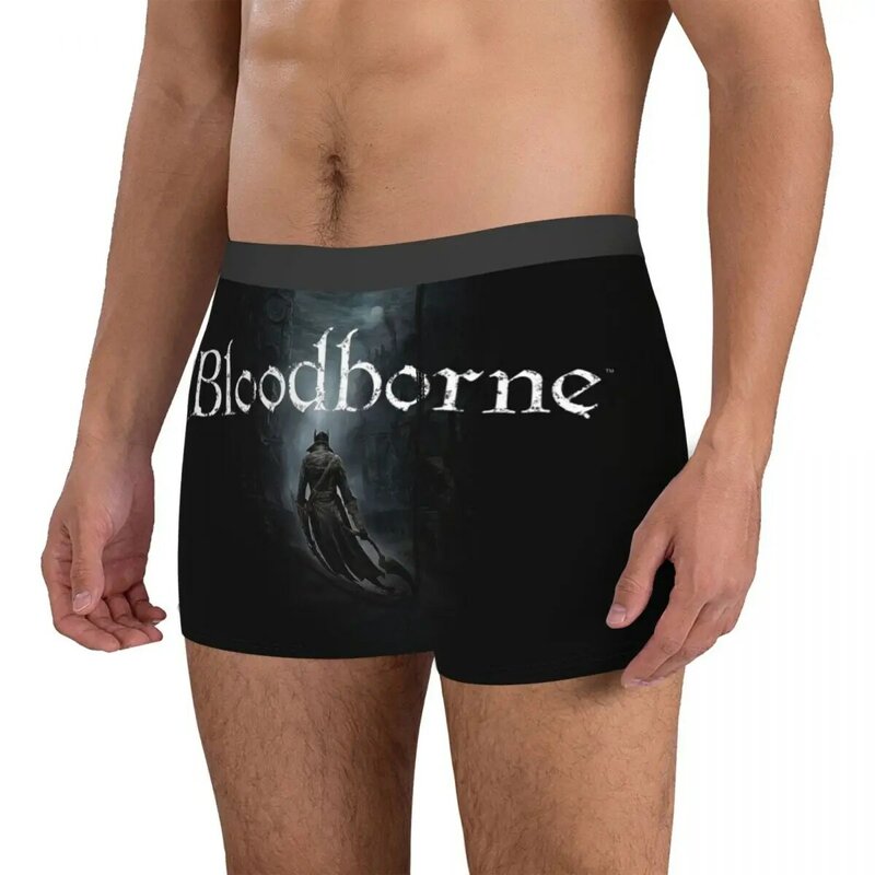 Man Bloodborne Game Boxer Briefs Shorts Panties Soft Underwear The Old Hunters Homme Funny Underpants