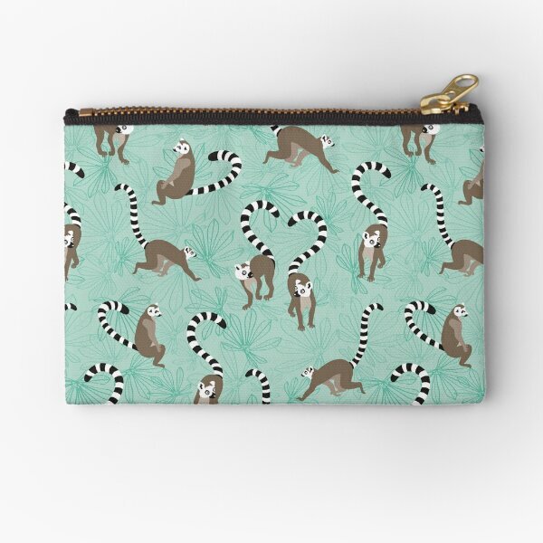 Lemur Love-bolsas pequeñas con cremallera para hombre, embalaje de cosméticos, billetera de dinero, llave, ropa interior, calcetines, bolsa de bolsillo de almacenamiento, bragas, moneda pura