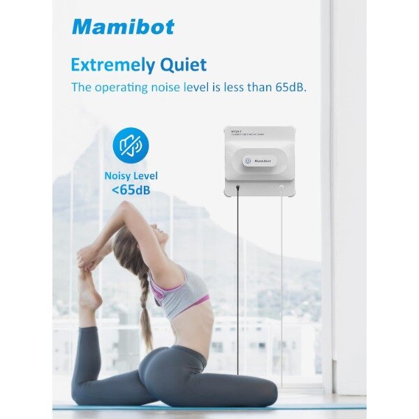Mamibot W120-T Window Cleaning Robot, Corded Window Washing Robot, Glass Cleaning Robot