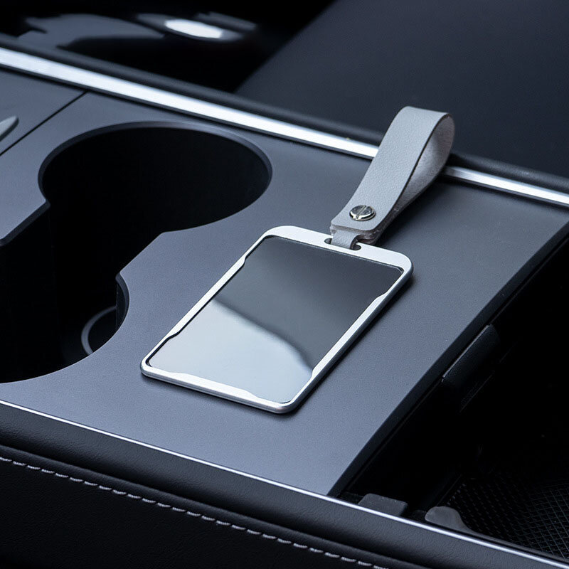 Neue Aluminium Legierung Für Tesla Modell 3 Modell Y 2022 Auto Karte Schlüssel Halter Protector Fall Abdeckung Volle Abdeckung Auto zubehör Keychain