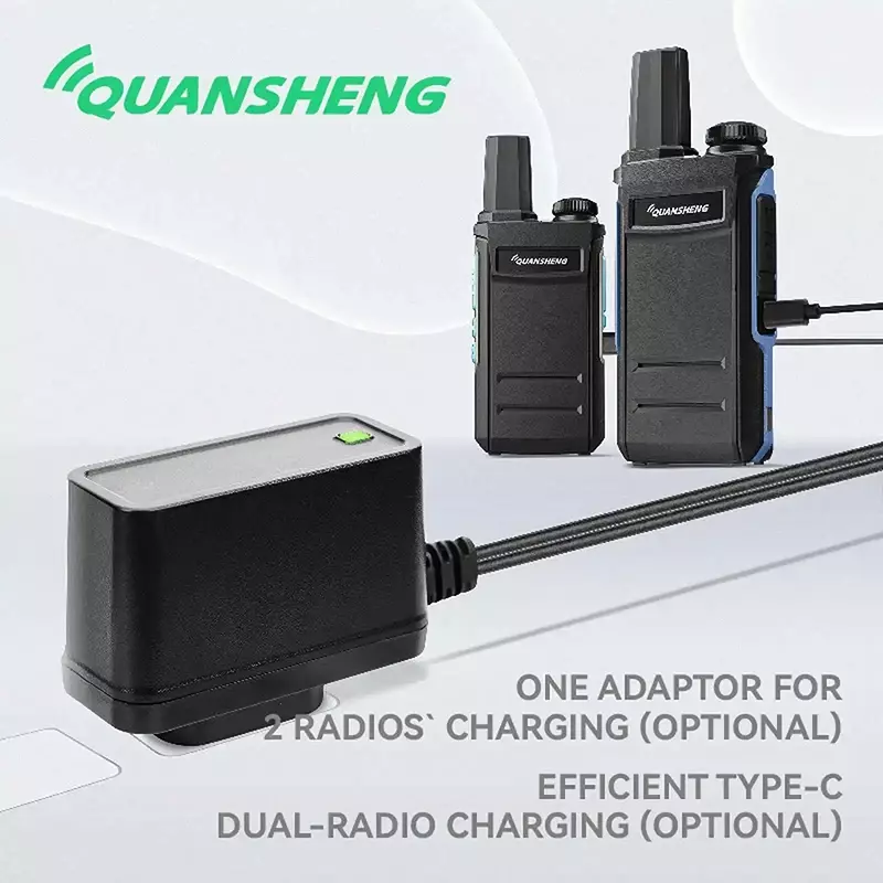 Quansheng TG-A1 Mini WalkieTalkie Type-C ricarica 1000mAh UHF 400-470Mhz A1 One Key Copy Frequency regalo per bambini KD-C1