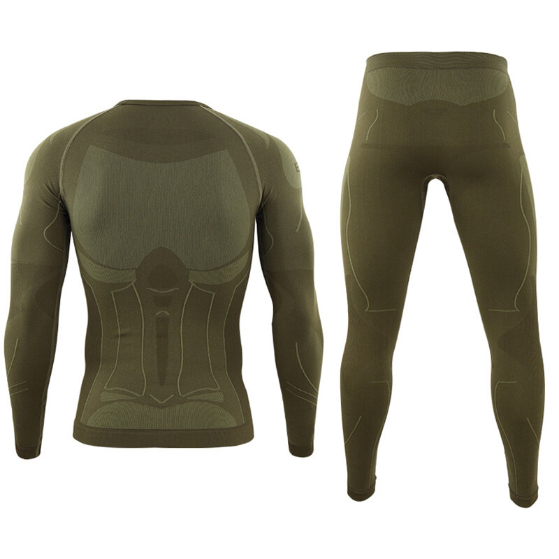Winter Warm Tight Tactical Thermal Underwear Sets Men Outdoor Function Breathable Training Cycling Thermo Underwear Long Johns