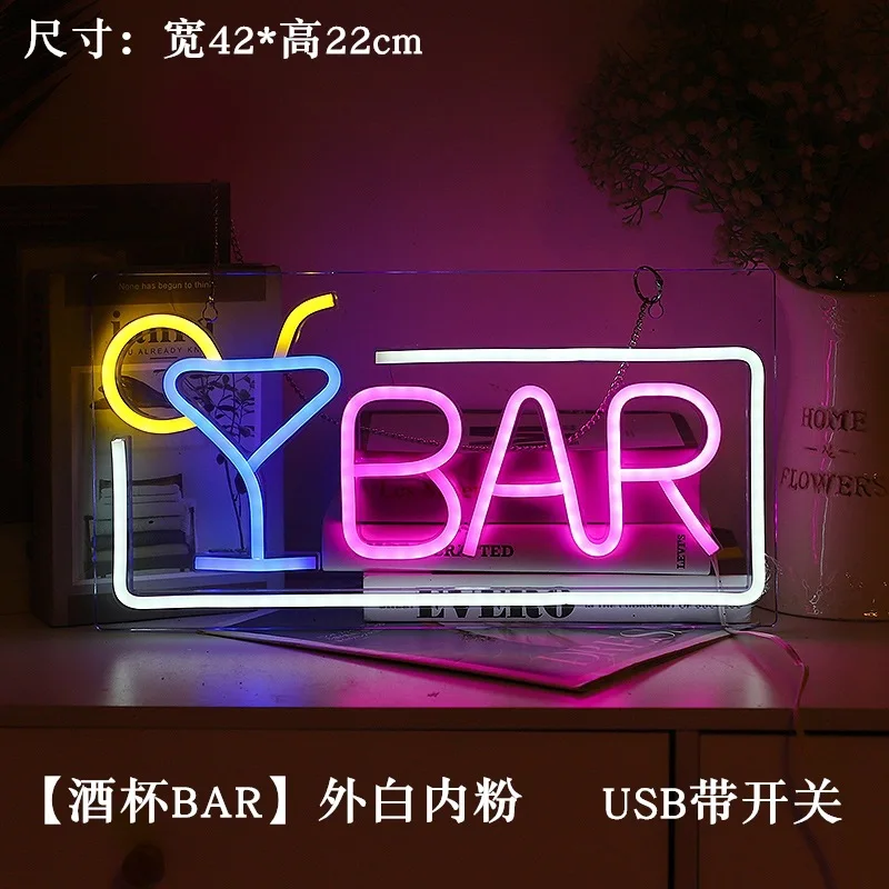 Happy Hour Neon Sign Bar Club Bedroom LED Neon Lights Signs for Hotel Pub Cafe Wedding Birthday Party Man Cave Art Wall Neon