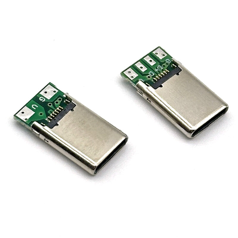 USB 3.1 C타입 커넥터 수 소켓 리셉터클 어댑터, 납땜 와이어 및 케이블, PCB 보드 지지대, 16 핀, 2 핀, 4 핀, 2A, 1 개, 10 개