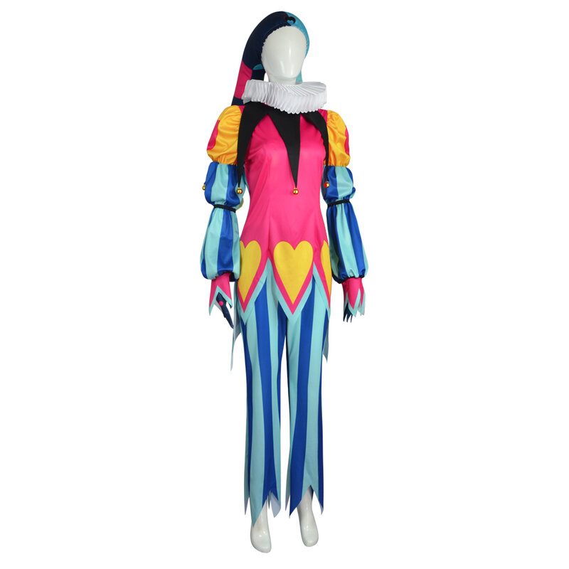Fizzarolli 코스프레 판타지아 코스튬 변장, 성인 여성용 옷 모자 세트, 역할 놀이 애니메이션 의상, 할로윈 카니발 세트