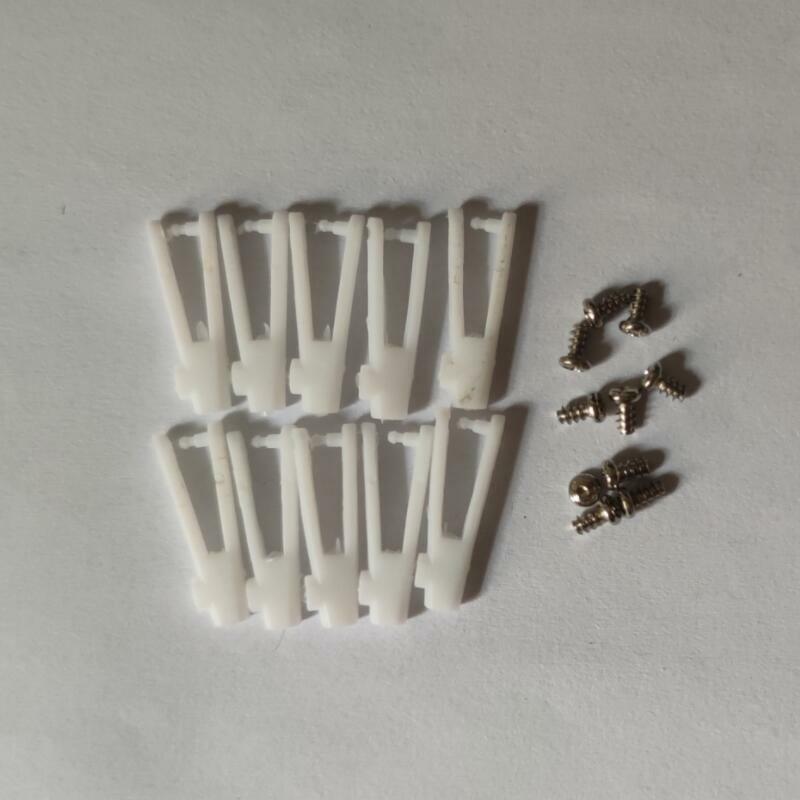 Engrenagem de plástico com parafusos de 21mm d1xd2xl para avião rc