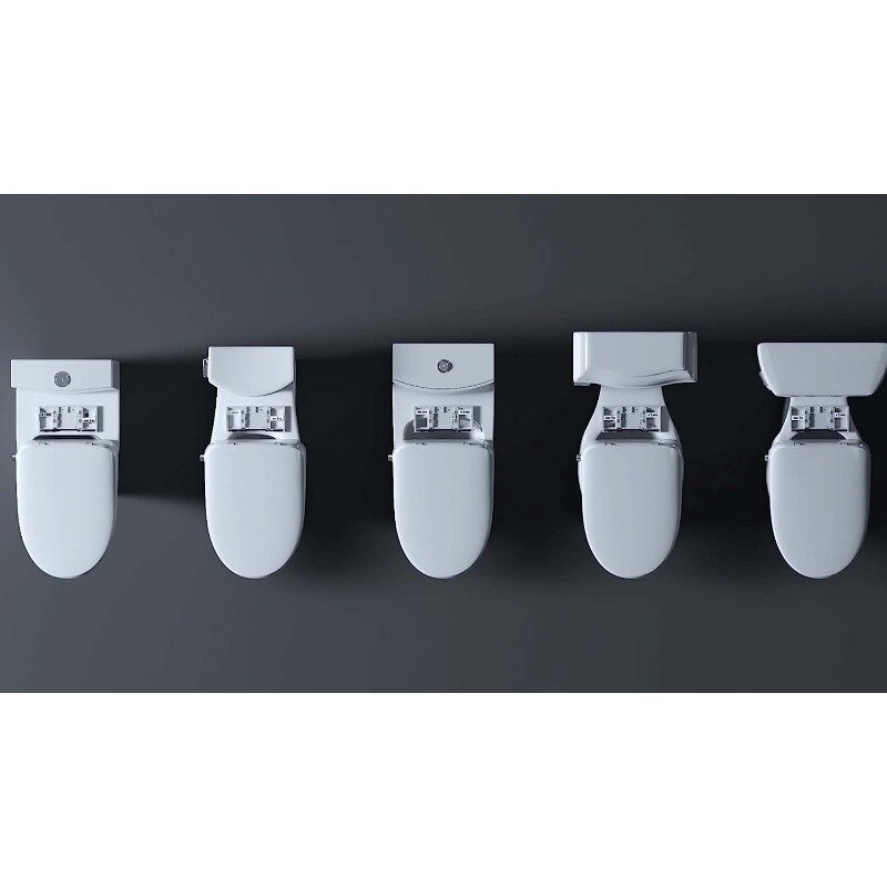 ALPHA BIDET UX Pearl Bidet Toilet Seat in Elongated White | Ultra Low Profile|Endless Warm Water|LED Nightlight|Dryer|Deodorizer