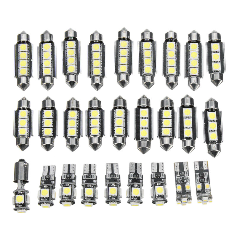 Kit de luces Led blancas para coche, 27 piezas, para mercedes-benz Clase E W211 2002-2008