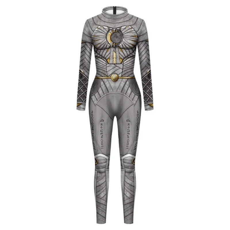 Halloween Zawaland Moon Knight Cosplay Costumes 3D Print Marc Spector Male Zentai Bodysuit Party Jumpsuits