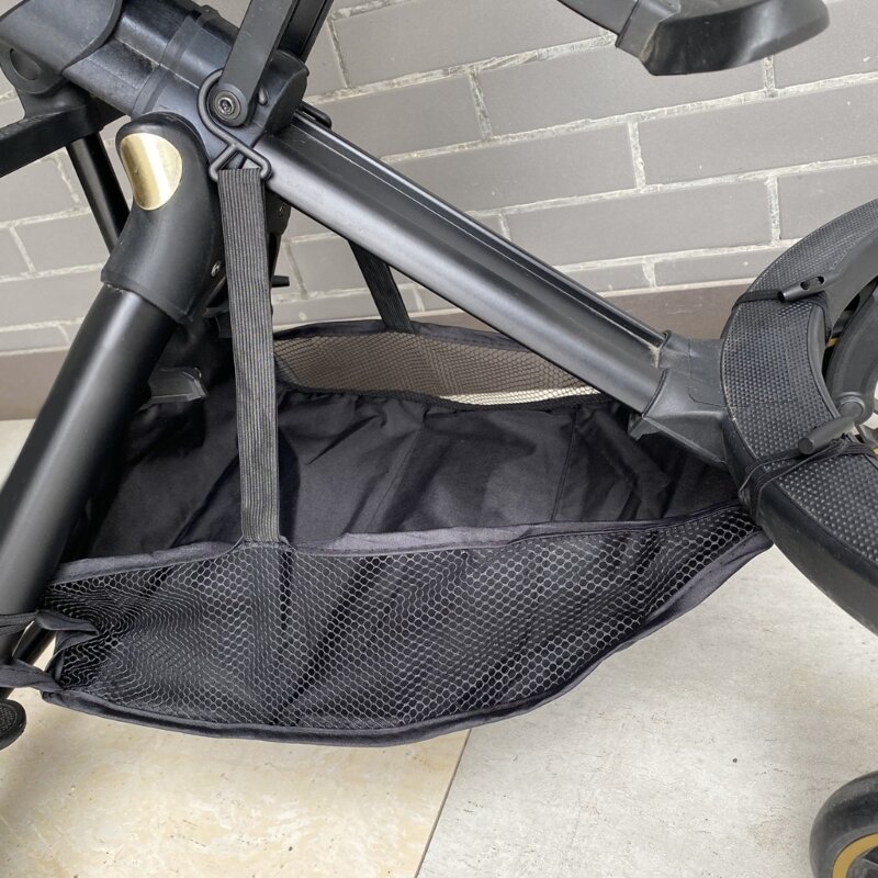 K5DD Cestino per passeggino portatile Passeggino per neonati Borse portaoggetti appese sul fondo