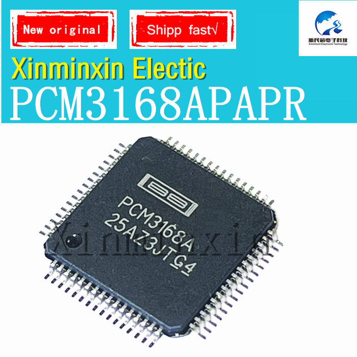 Chip SMD IC original, HTQFP64, PCM3168APR, PCM3168A, 100% novo, em estoque, 1Pc Lot