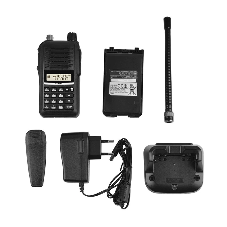 IC-V86 walkie-talkie de alta frecuencia, portátil, V86, puerto marítimo, potencia de 7W