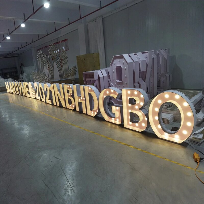 Sprzedaż hurtowa światła LED LOVE ONE BABY giant list lampka Mr & Mrs led marquee światło dla tła imprezowe