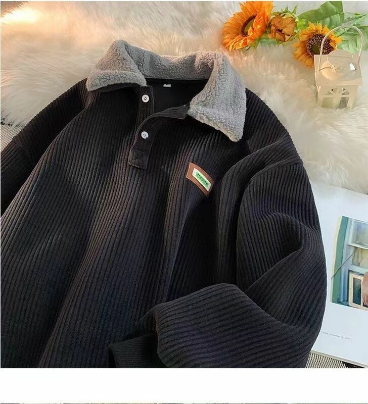 Abrigo de lana de cordero de imitación para hombre y mujer, Chaqueta de algodón, terciopelo grueso, versión de prendas de vestir exteriores de invierno, 2023