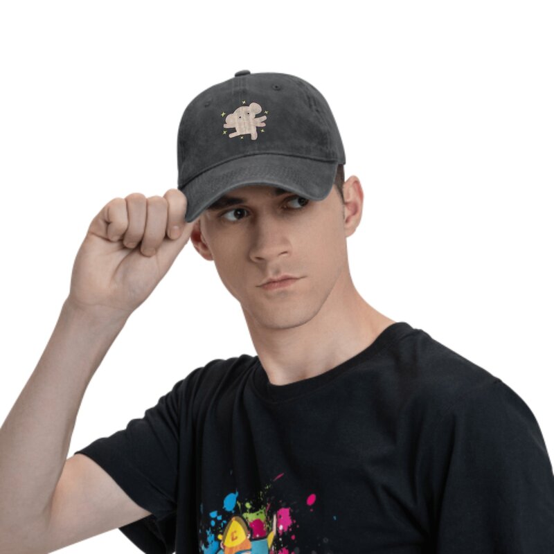 Pink Elephant Baseball Caps Soft Trucker Hats for Men Women Denim Hats Streetwear Outdoor Casual Sport All Seasons