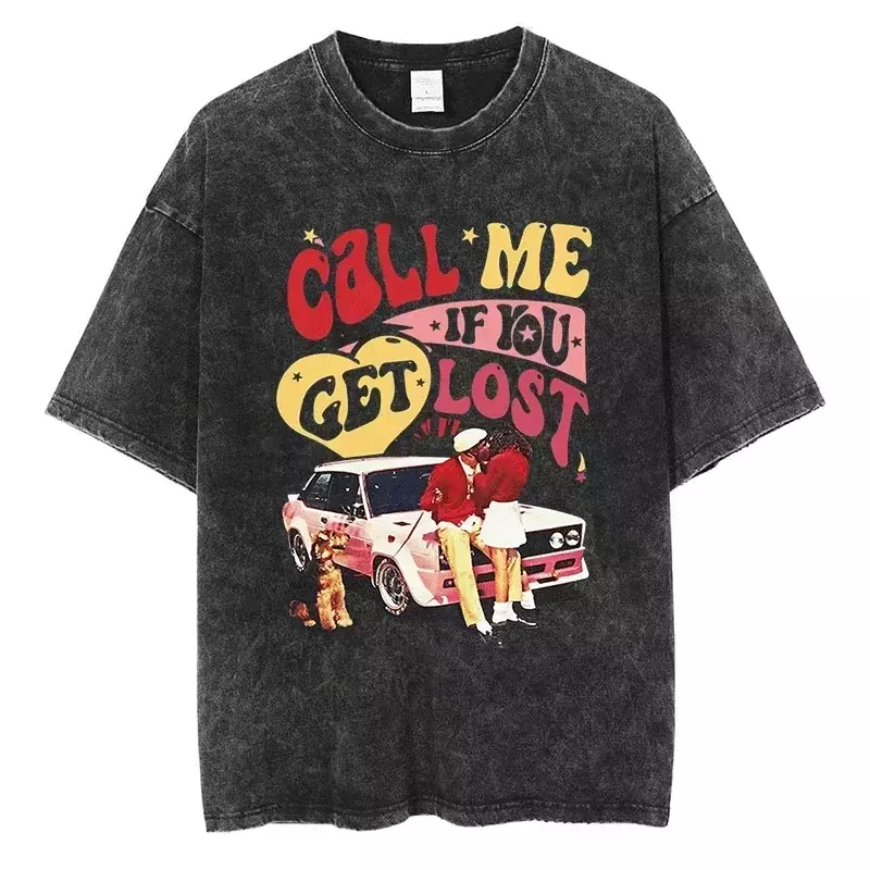90‘s Rapper Tyler - FLOWER BOY T Shirt For Hip Hop Men Women Streetwear T-shirt Cotton Vintage Oversized Black Short Sleeve Tees