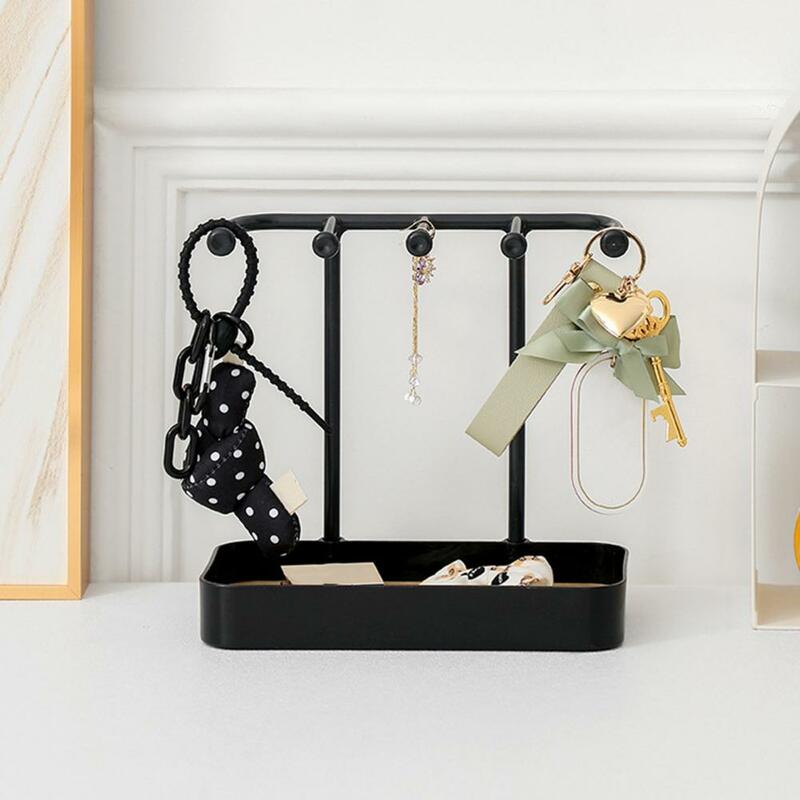 Desktop Jewelry Rack Detachable Jewelry Display Stand Tray Practical Earrings Necklaces Rings Storage Rack for Home