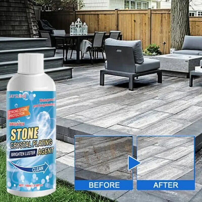 Stone Stain Remover Cleaner Effective Removal of Oxidation Rust Stains Polish Clean Various Stone Flooring