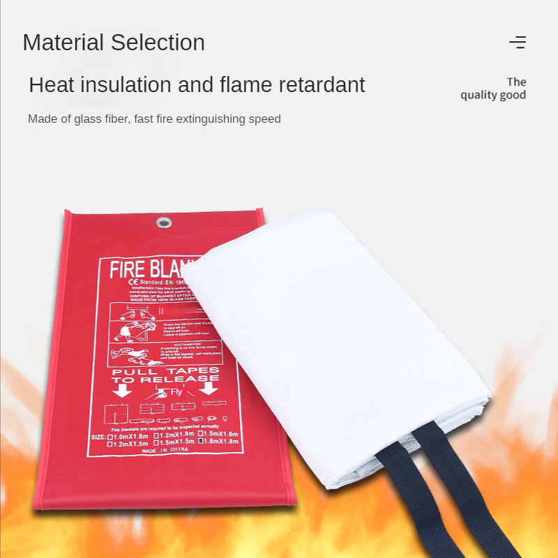 Vitcoco fibra de vidro fogo cobertor de incêndio kit de emergência de incêndio essencial da cozinha cobertor de incêndio