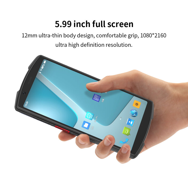 Nieuwe 5.99-Inch Medische 5G Wifi Bluetooth Gprs 1d 2d Barcodescanner Android Mobiele Dataterminal Pda