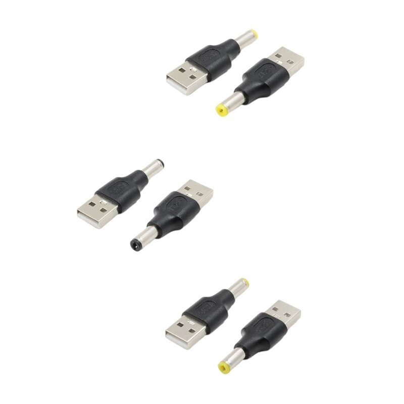 USB 2.0 バスアダプタ USB 5.5x2.1 2.5x0.7 3.0x1.1 5.5x2.5 5.5x1.7 4.8x1.7 PC 直接充電 USB アダプタプラグ
