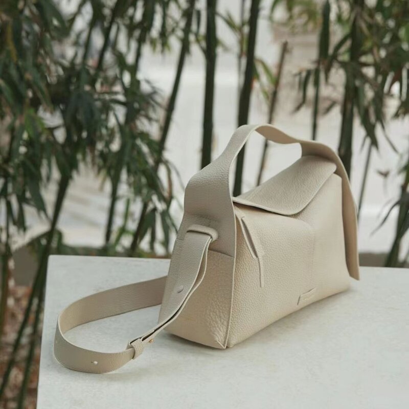 Новинка 2024, женская сумка-тоут Songmont, роскошная брендовая дизайнерская сумка через плечо, кожаная Вместительная женская сумка