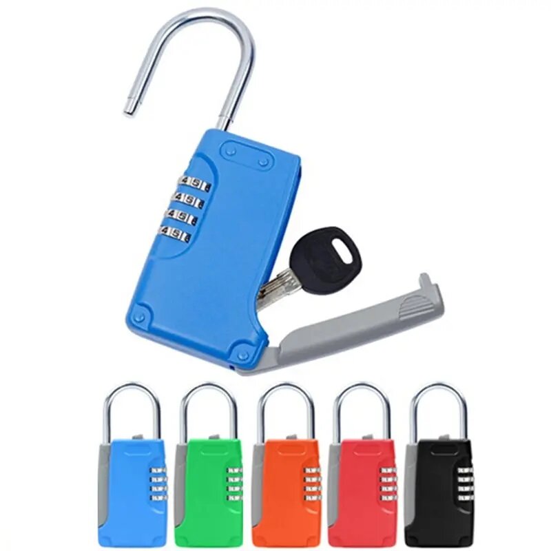 家の別荘,キャラバン用の4つのデジタルパスワードとフック付きの高品質の隠しキーセーフボックス。