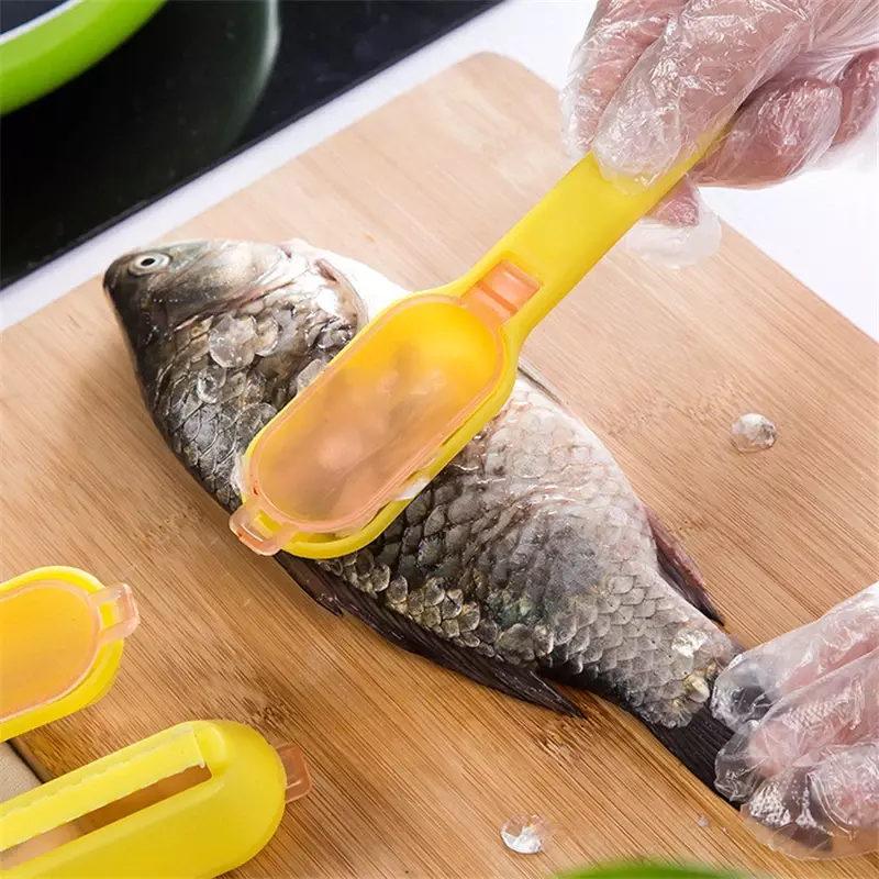 1274 sisik ikan multifungsi penutup serok pengikis skala membunuh sikat ikan alat pembersih aksesori memasak dapur