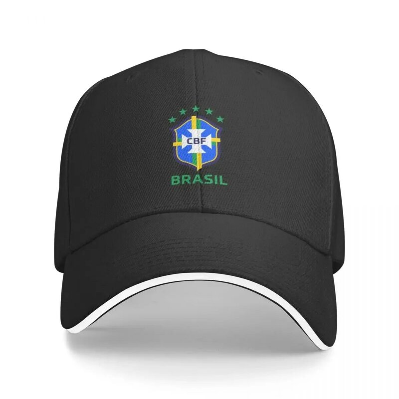 หมวกเบสบอลโลโก้ทีมฟุตบอล CBF Brasil หมวกหรูหราอะนิเมะ2024เต้าเสียบชายหาดของผู้หญิง