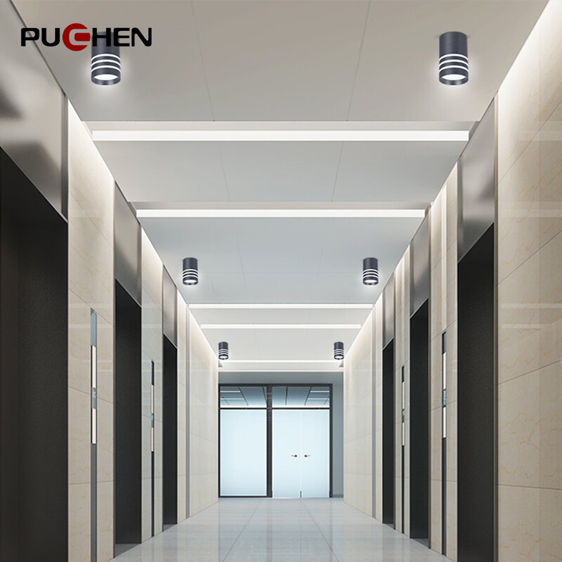 Puchen Imperméable IP65 LED Downlight Maison Décorative Plafonnier Monté Par Surface Extérieure Salle De Bain Chambre Étude Spot