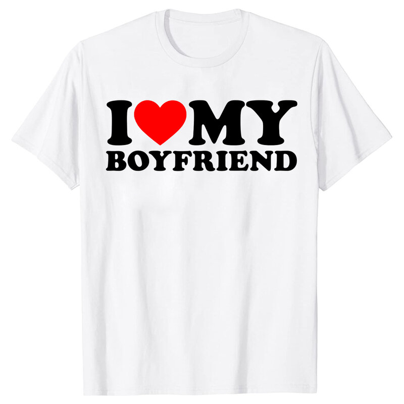 반팔 라운드넥 프린트 티셔츠, 재미있는 커플, 여름 신상 사랑