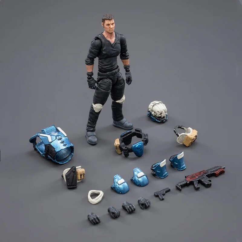 JOYTOY-figura de acción Original JT3075 Purge 01, combinación de guerra Mecha (azul), juguetes con caja en STOCK