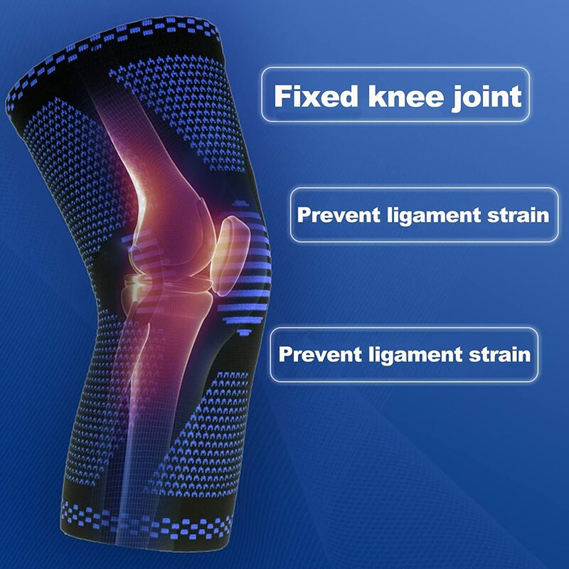 Ginocchiere sportive per il dolore al ginocchio menisco recupero da lesioni allo strappo con stabilizzatori laterali supporto per ginocchio in Gel per rotula manicotto di compressione