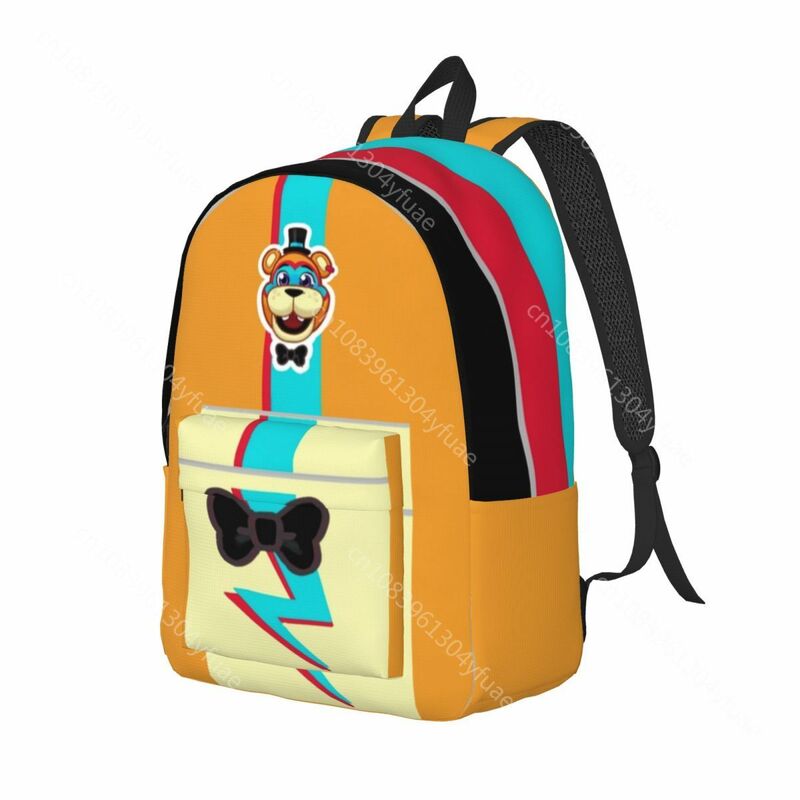 Glamrock F-FREDDYS Backpack Male Fazbear Entertainment Lightweight Backpacks High School Bags Sport Design Rucksack Xmas Gift