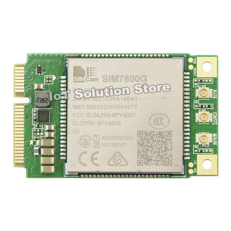 SIMCom SIM7600G-H MiniPCIe Global Region/Operator 150Mbps/50Mbps Cat.4 GNSS LTE 4G Module SIM7600 SIM7600GH SIM7600G H Mini PCIe