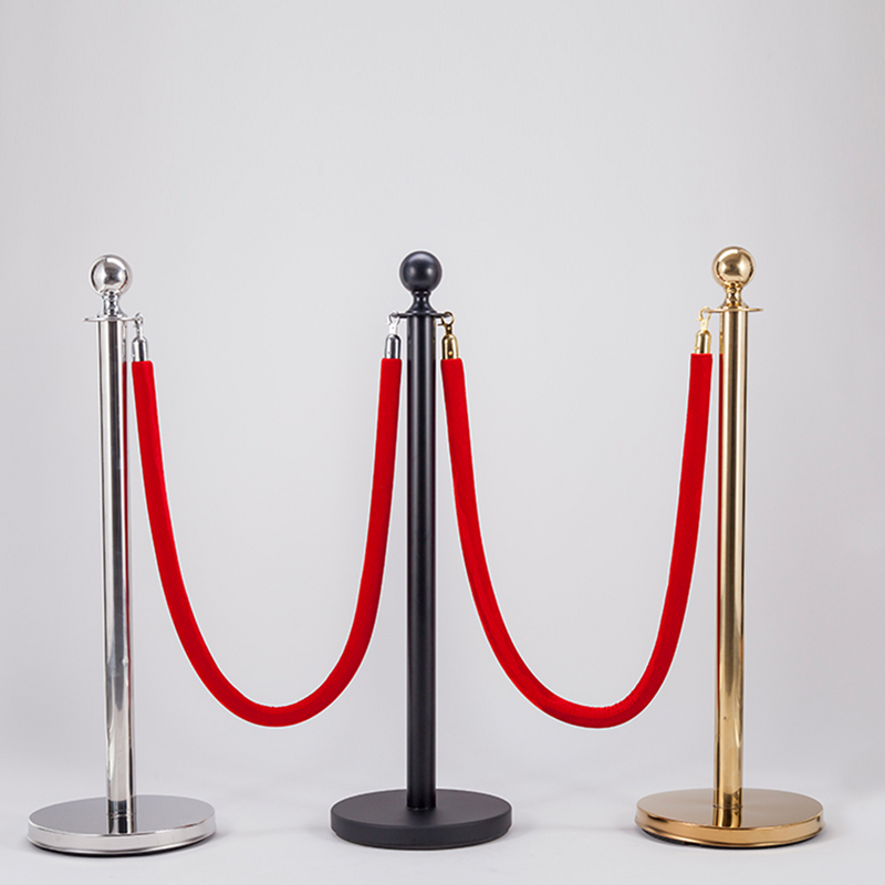 Barriera in corda candeliere rosso corde per il controllo della folla barriere e pali in coda montanti per tappeti montanti in oro Set di montanti per appendere la lanugine con