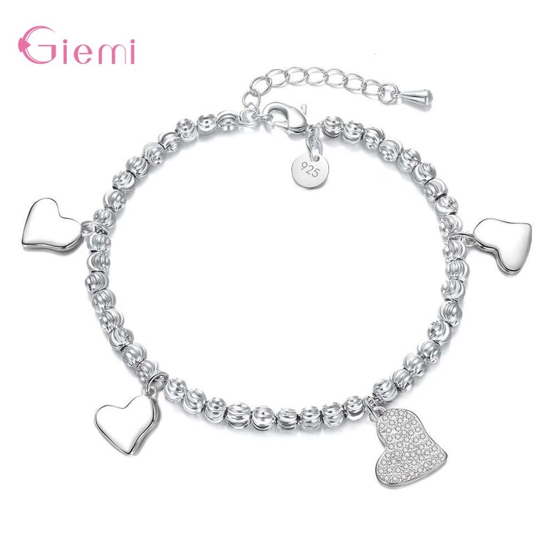 0.01USD Super Deal 1PC Genuine 925 Sterling Silver  Bracelet Fine Chain Bracelet Jewelry For Women Wedding Multiple Models