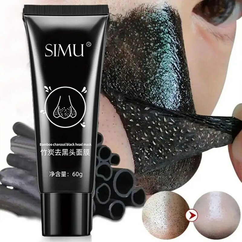 60g rimozione di comedone Peel Off maschera controllo dell'olio naso punti neri maschera viso crema Acne pulizia profonda cosmetico per le donne pelle M2E6