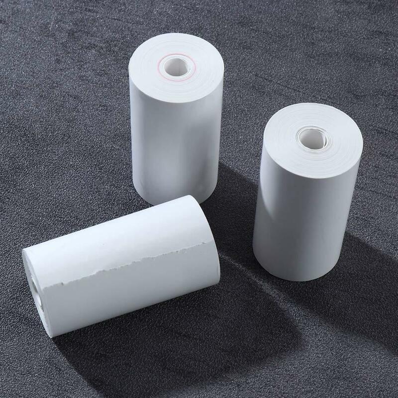 3 Rolls Portable Mini Thermal Printer Camera Photo Label Receipt Papers Use for Home Office Printer