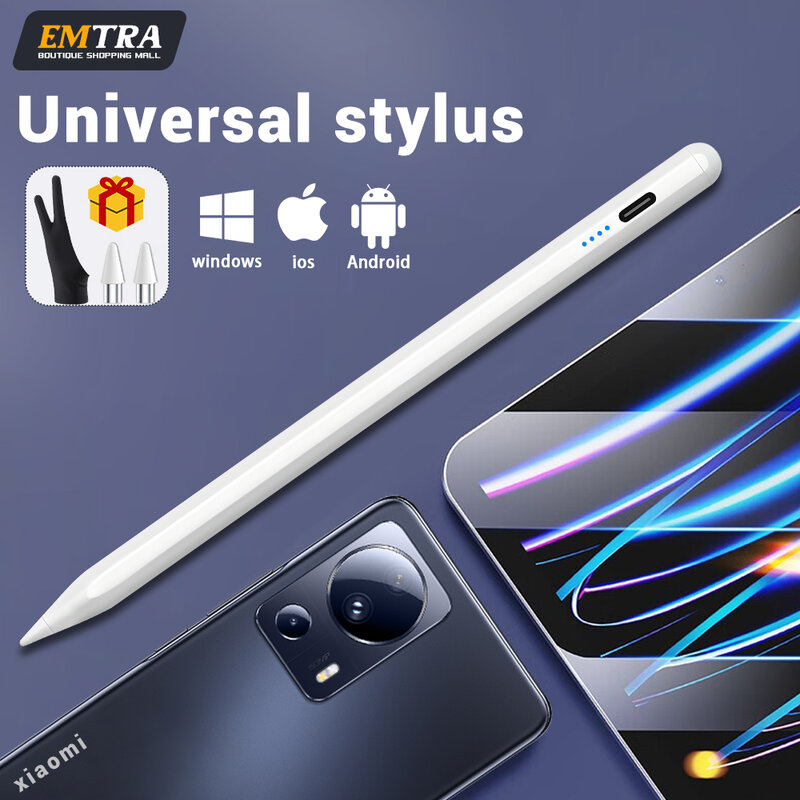 Универсальный стилус EMTRA для Android IOS планшета мобильного iPad Apple Pencil 1 2 для Samsung Huawei телефона Xiaomi емкостный стилус